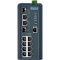 Advantech 8-port 10/100M + 2 GbE Combo Full L2 Managed Ethernet Switch, -10~60C