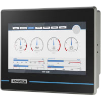 Advantech HMI Display, 7 in LCD Panel, 3 x Serial, Ethernet, 64 MB, WOP-200K Series