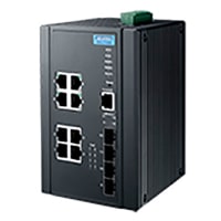 Advantech 8G+4SFP with Mega PoE Wide Temp