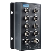 Advantech EN50155 M12 8FE Managed Sw, 72~110VDC