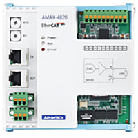 Advantech EtherCat Remote IO, 4 Ch Analog Out, Iso 2500 VDC, advq, DIN Rail, AMAX Series