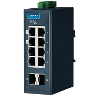 Advantech 8GE+2G Ind Switch with Modbus TCP/IP, W