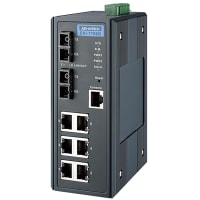 Advantech 6G+2G MM Managed Ethernet Switch w/ Wide