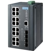 Advantech 16GE PoE + 4G SFP Managed Switch w/ Wide