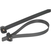 Deltec by ABB Deltec Cable Tie, Black Acetal, UV Resistant, 25"L, Tensile Strength 250lbs