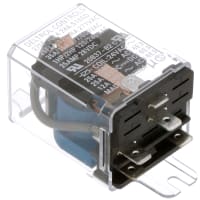 Deltrol Controls Relay, Power, 275F, SPST-NO, 35A, 24VAC, .250QC Terminals, Flange Cover