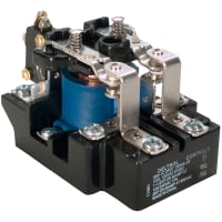 Deltrol Controls Relay, Power Heavy Duty, 900-1C(2C), DPDT, 30A, 120VAC, Screw Type, Open Cover