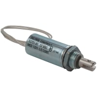 Deltrol Controls Solenoid;Tubular;MED12X1.5;24VDC;Pull;Continuous Duty;6W;Wire leads