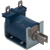 Deltrol Controls Solenoid;C6 Series;120VAC;Pull;Continuous Duty;3.8VA;.187 QC