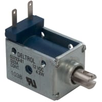 Deltrol Controls Solenoid;D22 Series;12VDC;Pull;Continuous Duty;4.2W;.110 QC