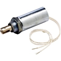 Deltrol Controls Solenoid;Tubular;MED16X2;12VDC;Pull;Continuous Duty;10W;Wire leads