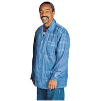 Desco Blue S Mens Anti-Static, Conductive, Dissipative Reusable ESD Lab Coat