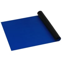 Desco Dual Layer Rubber Table Mat, ESD, Dark Blue Roll, 50ftx36inx0.06in (15mx914x1.5mm)