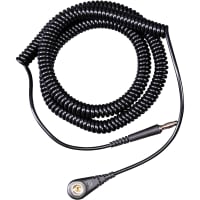 Desco COILED GROUND CORD, 12FT, WITH 7MM SNAP