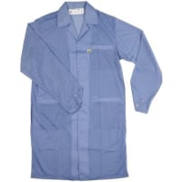 Desco Blue L Mens Anti-Static, Conductive, Dissipative Reusable ESD Lab Coat