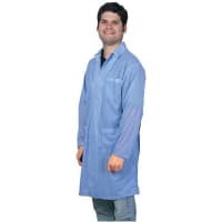 Desco SMOCK, STATSHIELD, LABCOAT, SNAPS, BLUE, 2X-LARGE