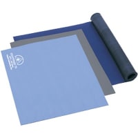 Desco Mat, StatFree, Dissipative Dual Layer, Rubber, 24 In., 48 In., 0.060 In., Blue