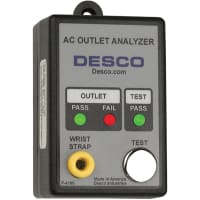 Desco Tester, Wrist Strap, 27, ANSI/ESD S20.20