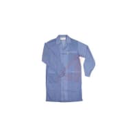 Desco Blue L Mens Anti-Static, Conductive, Dissipative Reusable ESD Lab Coat