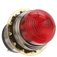 Dialight Panel Mount Indicator Red LED 1" Threaded 125 VAC Screw 556 Series