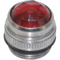 Dialight Indicator; Red; 0.64 in.; 0.68 in.; For 11/16 in. mounting hole