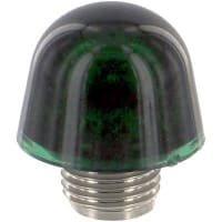 Dialight Lens Cap, Indicator, Green, For 177 Series panel mount indicators