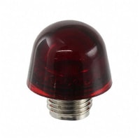 Dialight Lens, Indicator, Red, Stovepipe, Transparent, Plastic