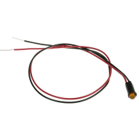 Dialight Panel Mount Indicator LED 0.25" Snap-In Yellow 12VDC Leads Integral Resistor