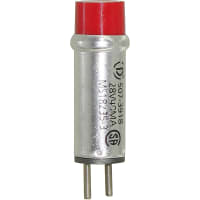 Dialight Lamp; 28 V; 40 mA; Red; 7000; 0.330 in. (Outer), 0.280 in. (Inner); 507 Series