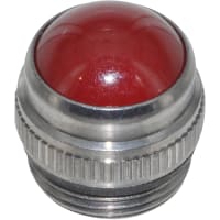 Dialight Lens; SERIES 135/081/052 LENS CAPS FOR USE WITH 081 SOCKET INDICATORS, RED