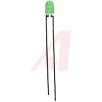 Dialight Visible LED, Green, Single Chip, 3 mm Lamp, 3.3mm dia., 2.8 V