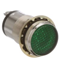 Dialight Panel Mount Indicator Green LED 1" Threaded 125 VAC Screw 556 Series