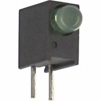 Dialight Indicator Light LED PCB Mount 3mm Bulb .200 in. High Centerline Green 16mcd