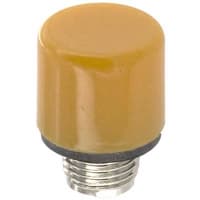 Dialight Indicator, Amber, 0.50 in., 15/32 in., 0.70 in. (Max.), Brass, Polycarbonate