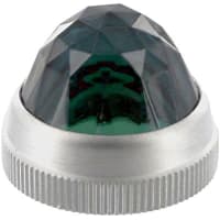 Dialight Indicator, Green, 1.20 in., 1 in., For 1 in. mounting hole