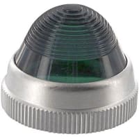 Dialight Indicator, Green, 1.20 in., 0.98 in., For 1 in. mounting hole