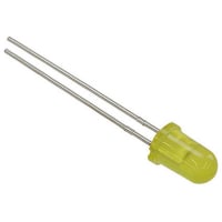 Dialight Visible LED, Yellow, Single Chip, 5 mm Lamp, 5.84mm dia., 3 V