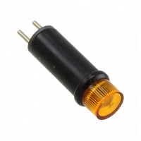 Dialight Indicator, Pnl Mnt, LED, Mnt-Sz 0.469", Cartridge, Yellow, 5V, Screw