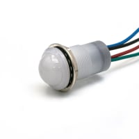 Dialight Panel Mount Indicator, Water-Tight IP67 LED, Dome RGB, 8-30 VDC, 657 Series