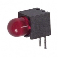 Dialight Indicator Light LED PCB Mount 5mm Bulb Right Angle Red 6mcd