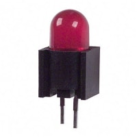 Dialight Indicator Light LED PCB Mount Top View 5mm Bulb Red 6mcd