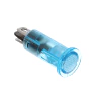 Dialight Panel Mount Indicator LED Flat Lens Snap Mount Solder 24VDC 100Mcd 20mA Blue