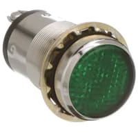 Dialight LED Panel Mount Indicators 1in FLAT GREEN