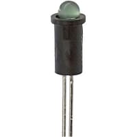 Dialight Panel Mount Indicator LED 0.155-0.158" Snap-In Green 2.1V Straight 100000 Hrs