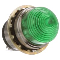 Dialight Panel Mount Indicator Green LED 1" Threaded 12 VDC Screw 556 Series