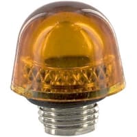 Dialight Indicator Cap, Amber, Stovepipe, Plastic