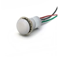 Dialight Panel Mount Indicator, Water-Tight IP67 LED, Flat RG, 8-30 VDC, 657 Series