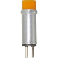 Dialight Indicator, Pnl Mnt, Incandescent, Cartridge, Amber, 28V, Leads, 7000 Hrs