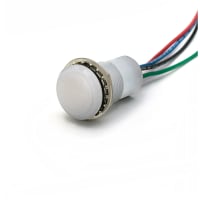 Dialight Panel Mount Indicator, Water-Tight IP67 LED, Flat RGB, 8-30 VDC, 657 Series