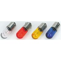 Dialight Lamp, LED, Miniature Bayonet Base (BA9s), T3 1/4 Bulb, Yellow, 586 Series